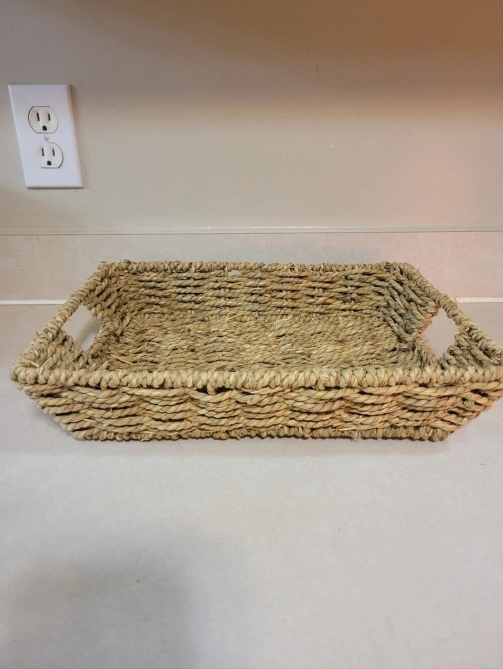 Rectangular Woven Decorative Tray/Basket